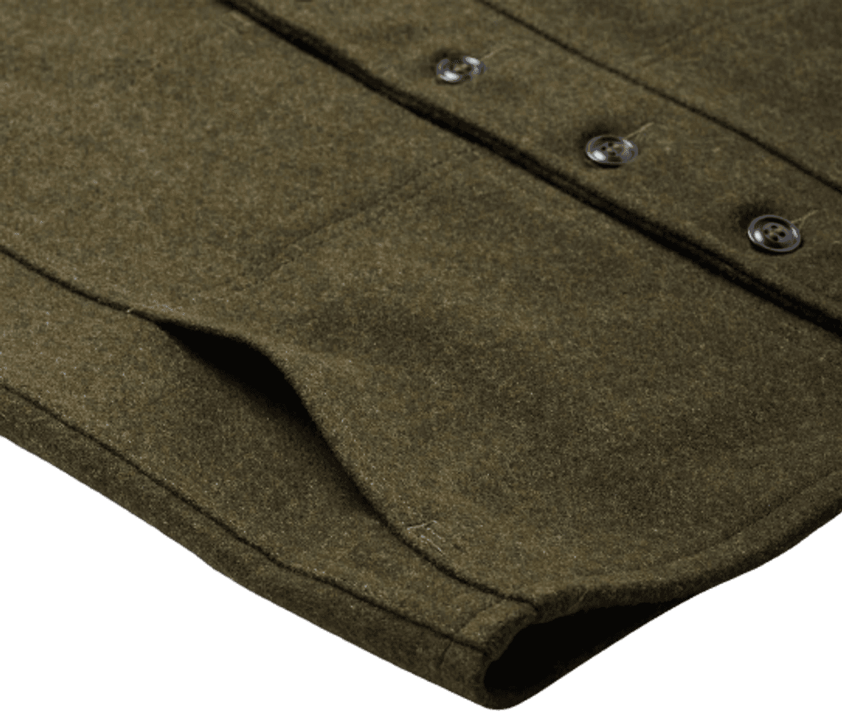 M's Mackinaw Wool Vest Forest Green, view: 2