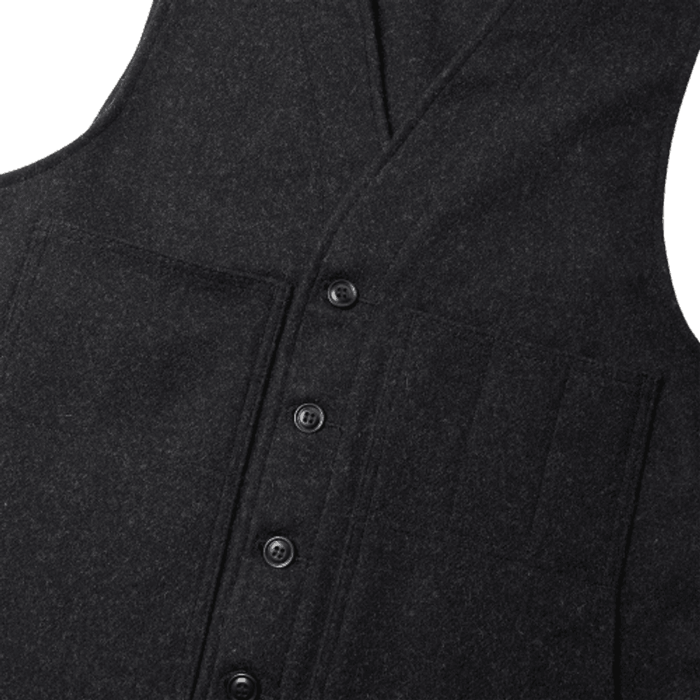 M's Mackinaw Wool Vest Charcoal, view: 2