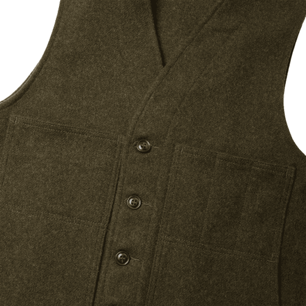 M's Mackinaw Wool Vest Forest Green, view: 1
