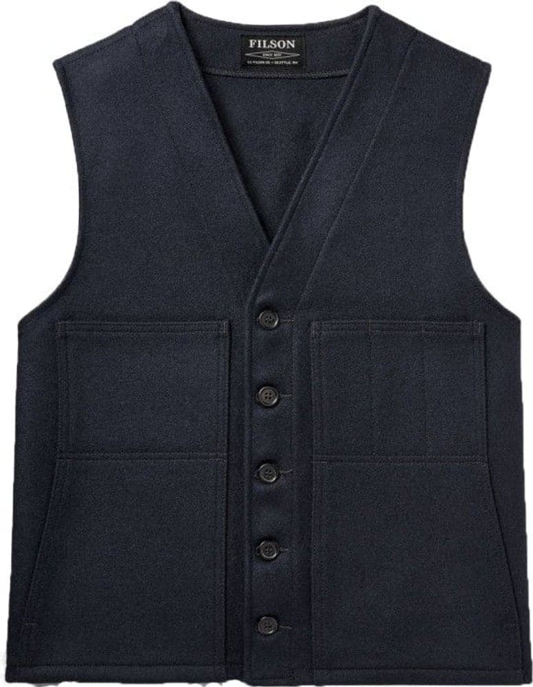 M's Mackinaw Wool Vest Dark Navy, view: 0