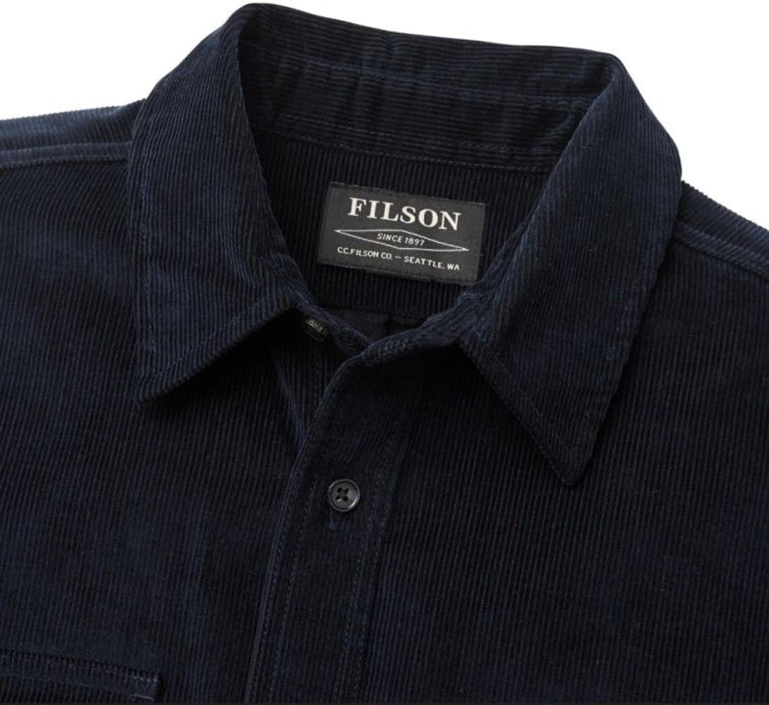 12-Wale Corduroy Shirt Dark Navy, view: 3