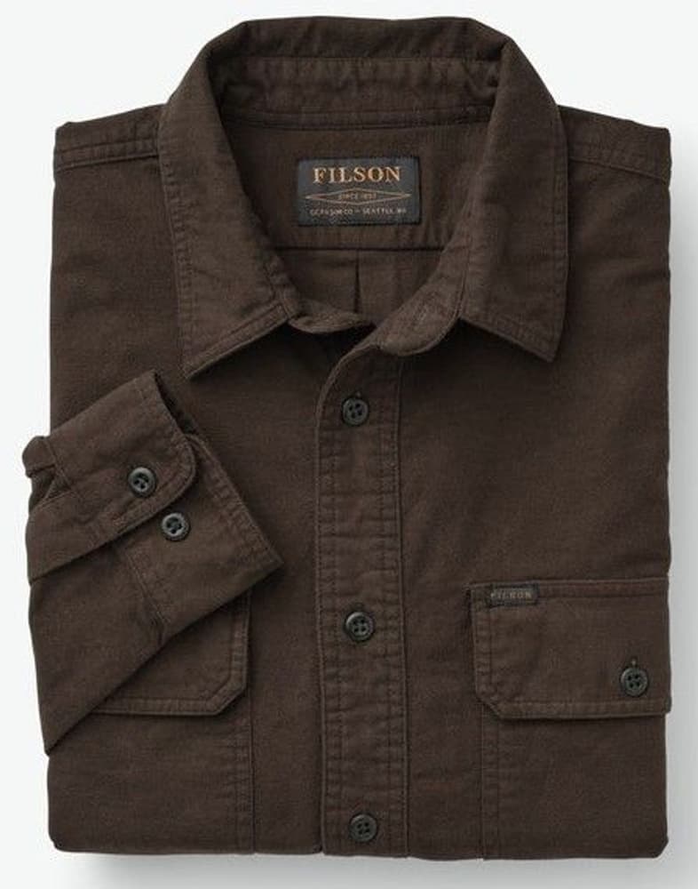 M's Field Flannel Shirt Cigar Brown, view: 2