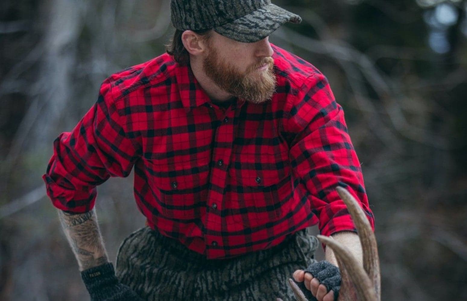 M's Alaskan Guide Shirt Red/Black, view: 3