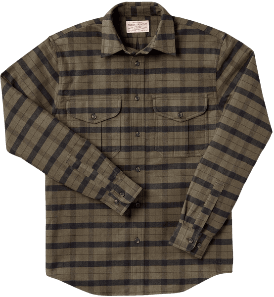 M's Alaskan Guide Shirt Otter Green Black Plaid, view: 0
