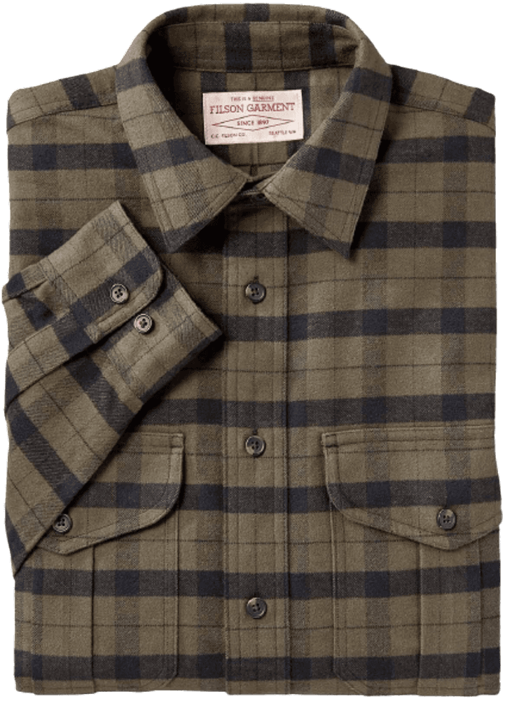 M's Alaskan Guide Shirt Otter Green Black Plaid, view: 1