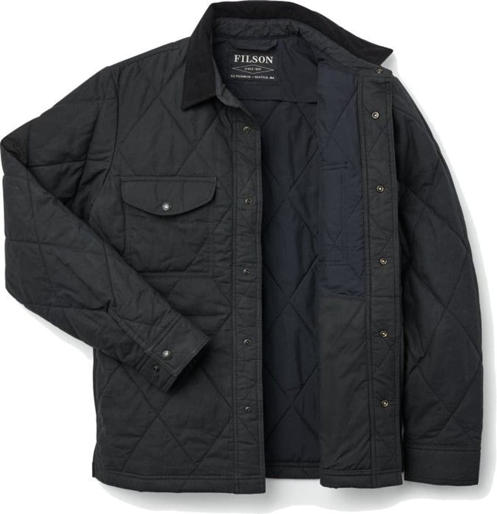 Hyder Quilted Jac-Shirt Black, view: 2