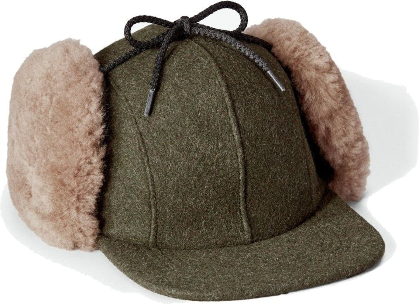 Double Mackinaw Wool Hat Forest Green/Acorn, view: 0