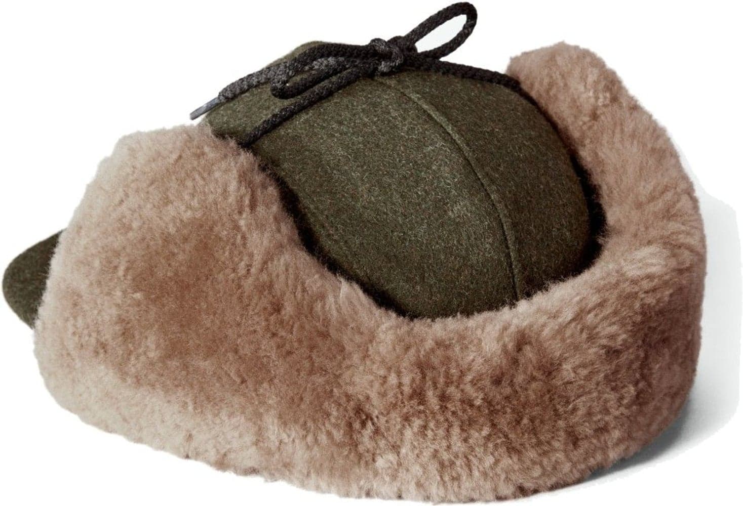 Double Mackinaw Wool Hat Forest Green/Acorn, view: 1