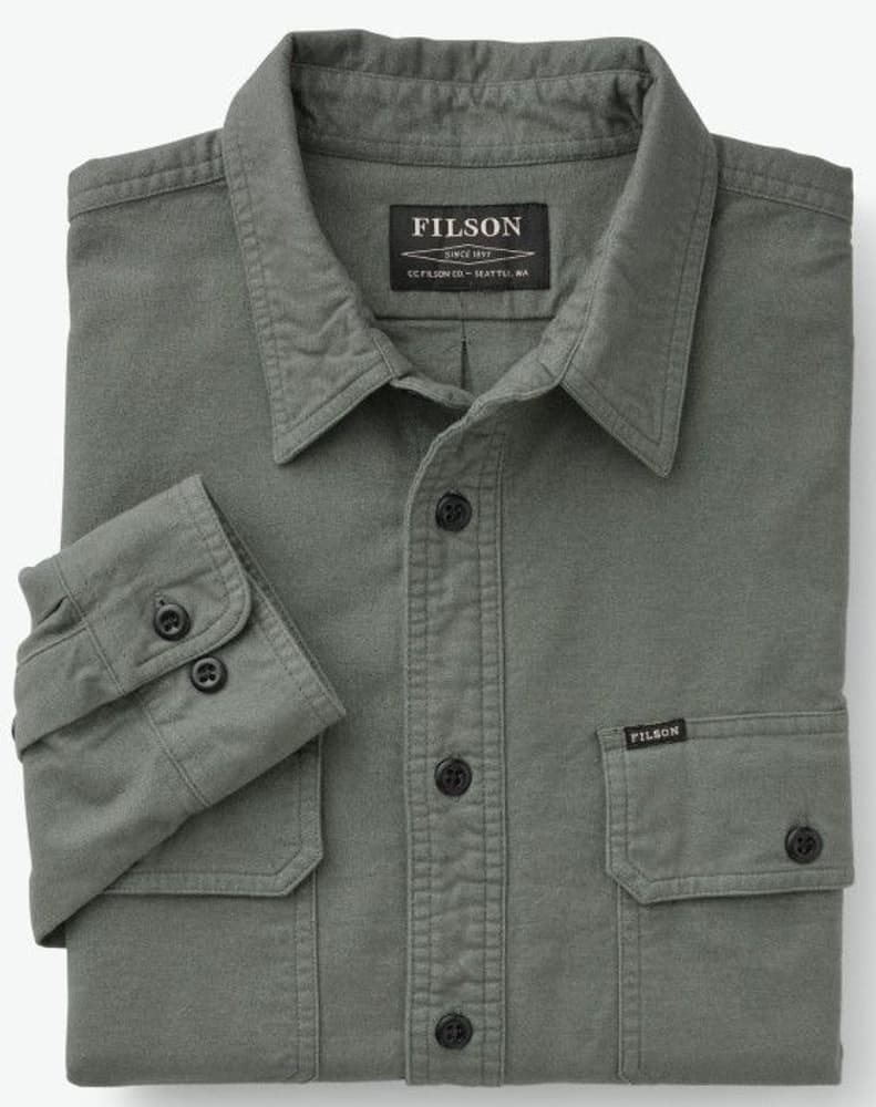 Men's Field Flannel Shirt Balsam Green, view: 2