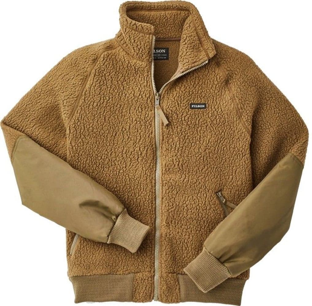 Men's Sherpa Fleece Jacket Marsh Olive, view: 0