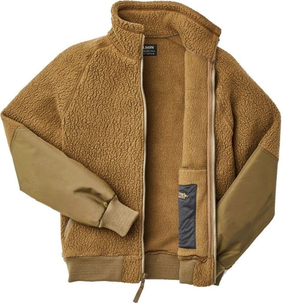 Men's Sherpa Fleece Jacket Marsh Olive, view: 1