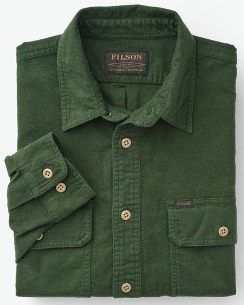 Men's Field Flannel Shirt s Dark Mos, view: 2