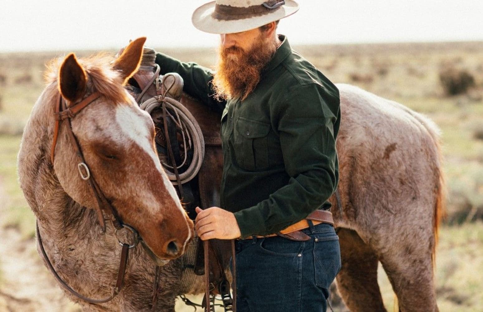 M's Moleskin Seattle Shirt Dark Olive, view: 3