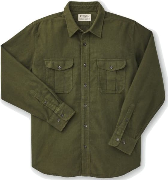 M's Moleskin Seattle Shirt Dark Olive, view: 0