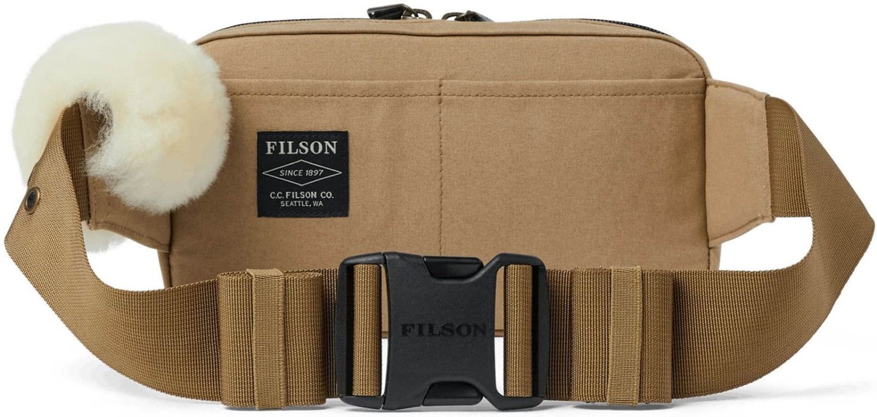 Compact Fishing Waist Pack Dark Tan, view: 1