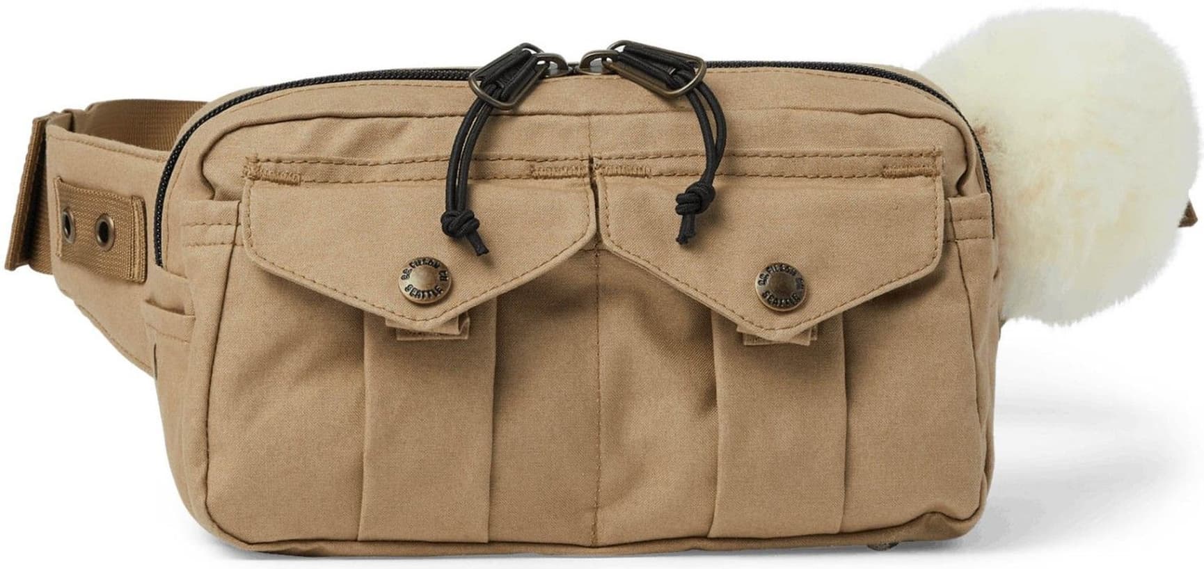 Compact Fishing Waist Pack Dark Tan, view: 0
