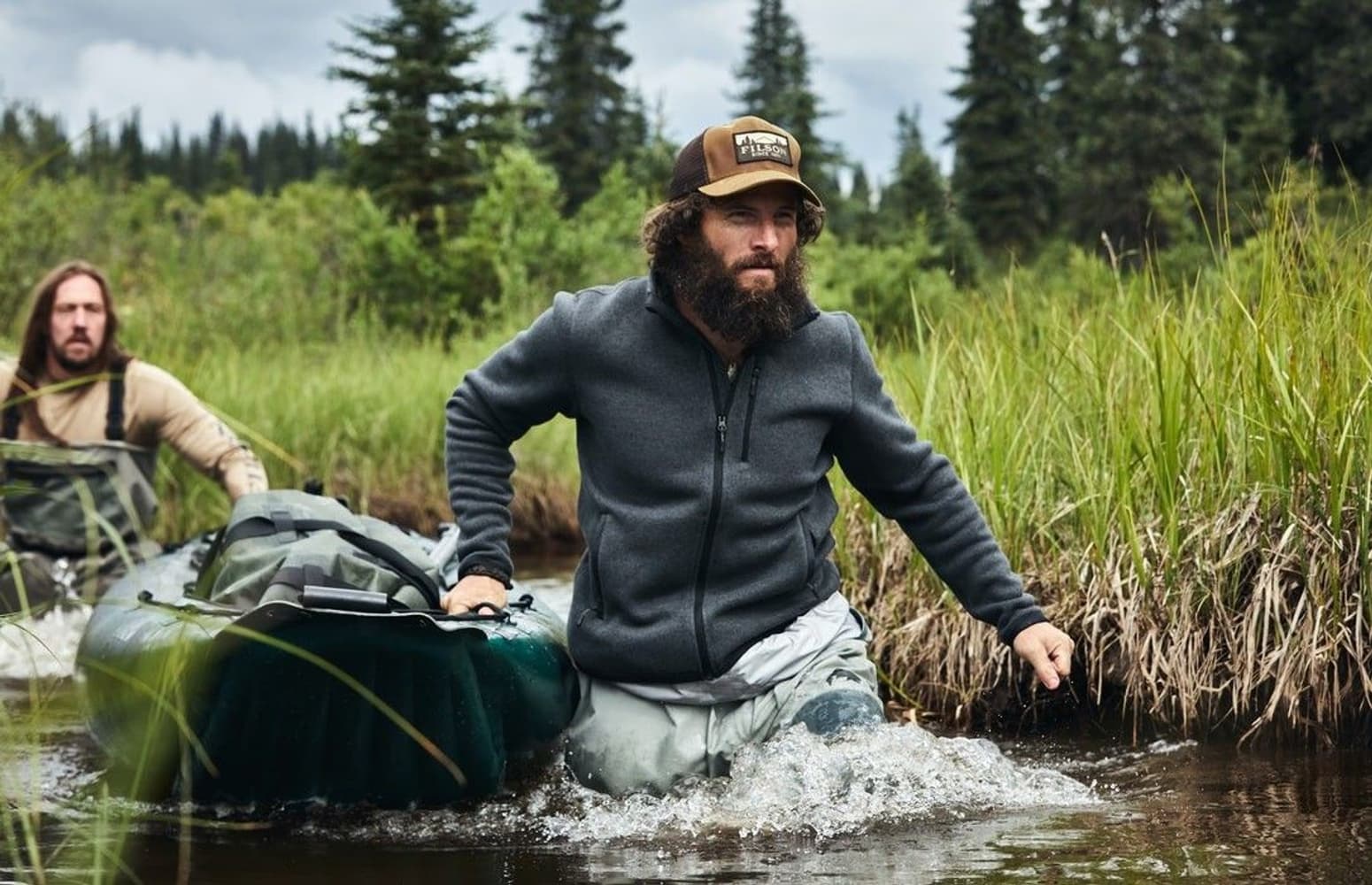 Men's Ridgeway Fleece Jacket Charcoal Heather, view: 3