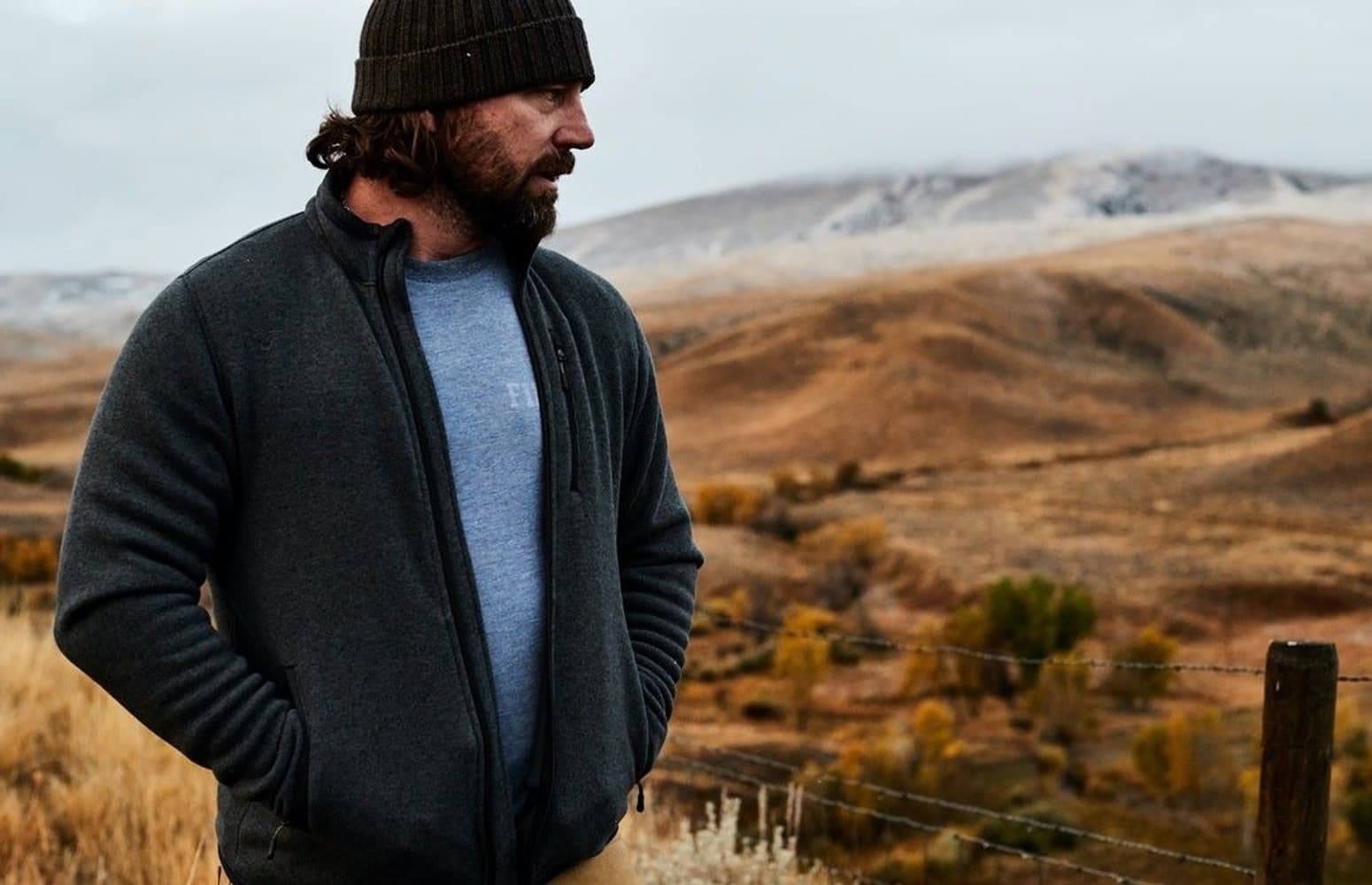 Men's Ridgeway Fleece Jacket Charcoal Heather, view: 6
