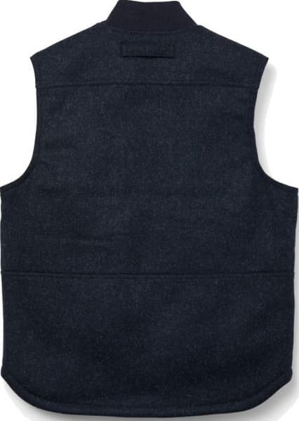 Lined Mackinaw Wool Work Vest Charcoal, view: 2