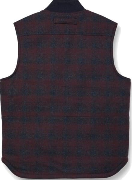 Lined Mackinaw Wool Work Vest Mrn Coal, view: 2