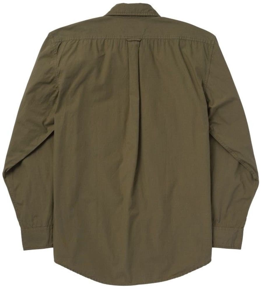 M's Washed Feather Cloth Shirt Dusty Olive, view: 1