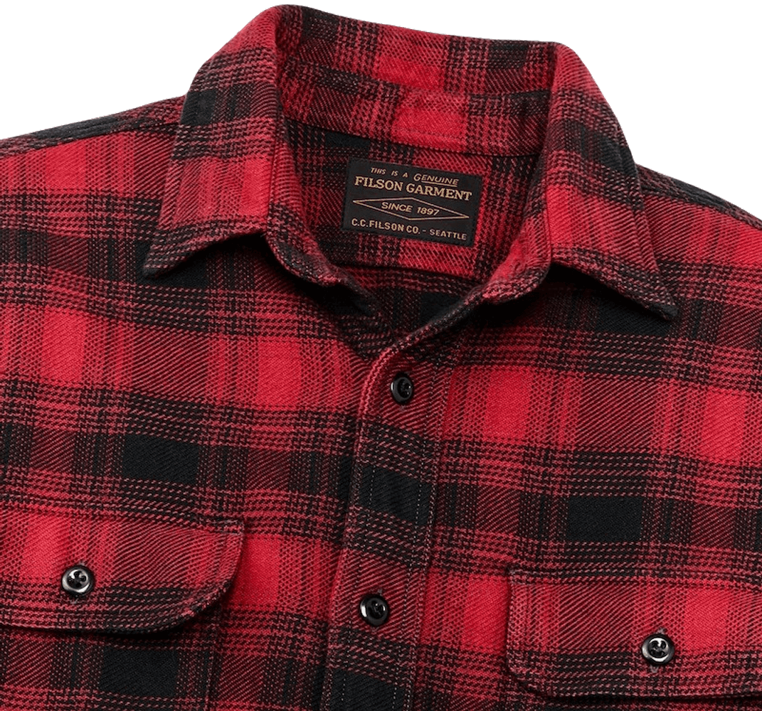M's Vintage Flannel Work Shirt Red Oak Ombre, view: 3