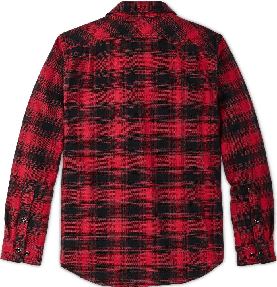 M's Vintage Flannel Work Shirt Red Oak Ombre, view: 1