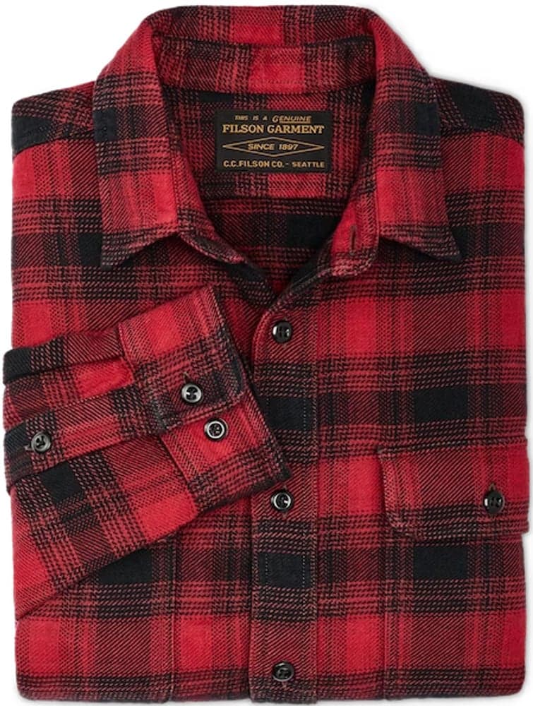 M's Vintage Flannel Work Shirt Red Oak Ombre, view: 2