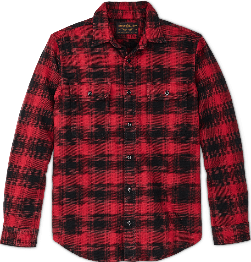 M's Vintage Flannel Work Shirt Red Oak Ombre, view: 0