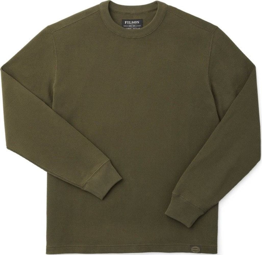M's Waffle Knit Thermal Crewneck Mossyrock, view: 0