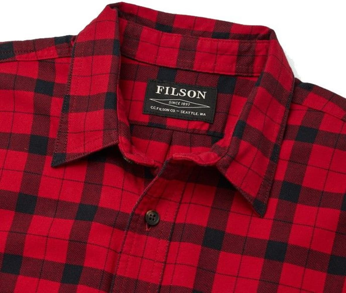 Light Weight Alaskan Guide Shirt Red Black, view: 3