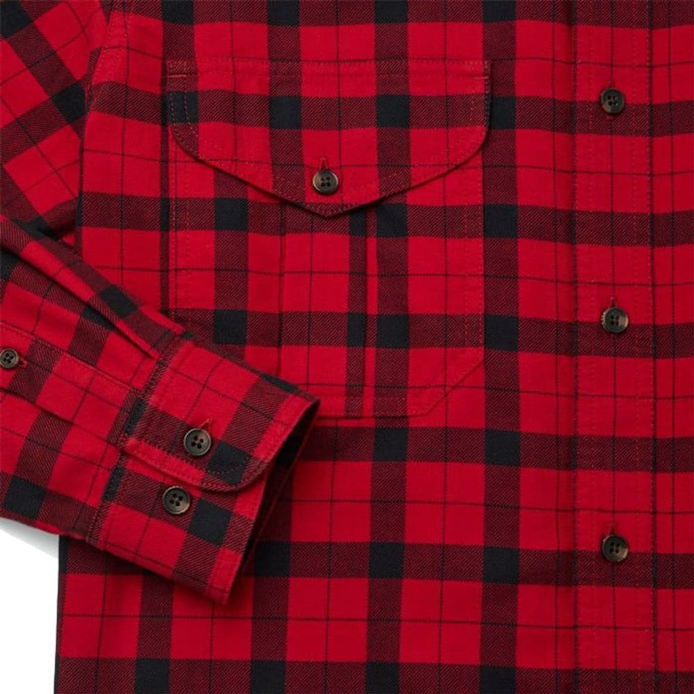 Light Weight Alaskan Guide Shirt Red Black, view: 4