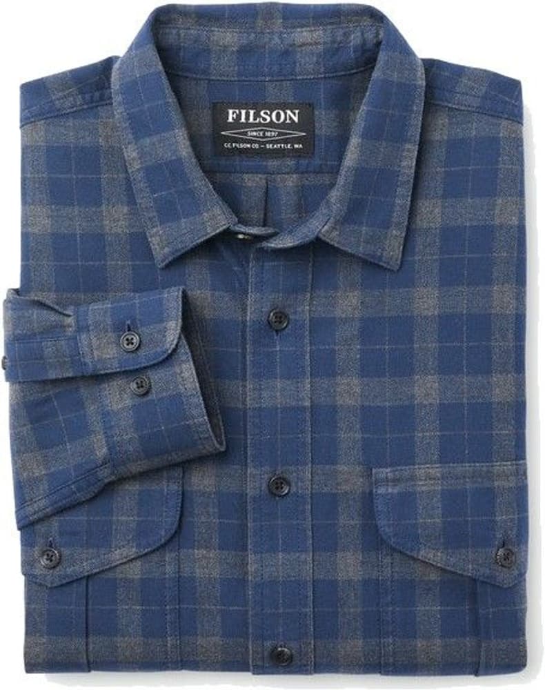 Light Weight Alaskan Guide Shirt Navy Heather Grey, view: 2