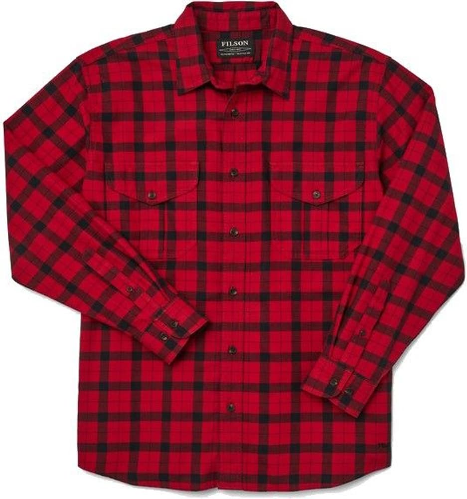Light Weight Alaskan Guide Shirt Red Black, view: 0