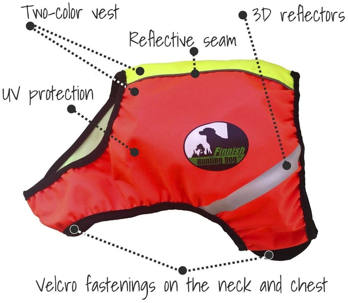 Signalväst UKKO Röd/Gul S, view: 2