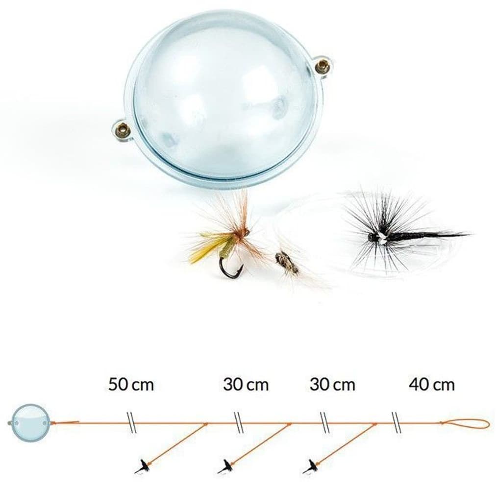Flugkast med flytkula och torrflugor, view: 0