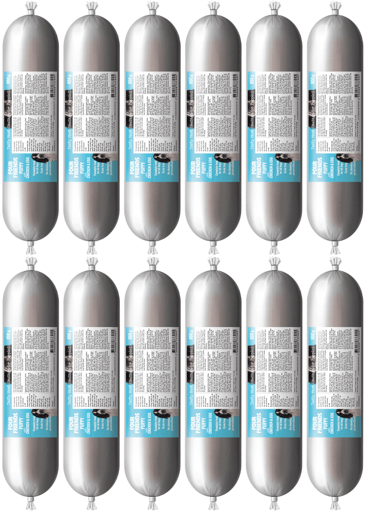 FourFriends Köttkorv Puppy 12 x 800 g, view: 0