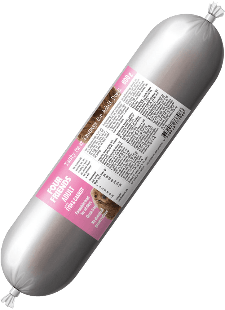 FourFriends Köttkorv Adult Fish 800 g, view: 0