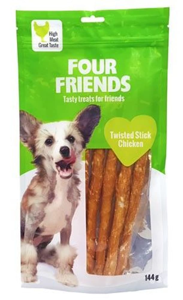 FourFriends Twisted Stick Chicken 25 cm 5 st, view: 0
