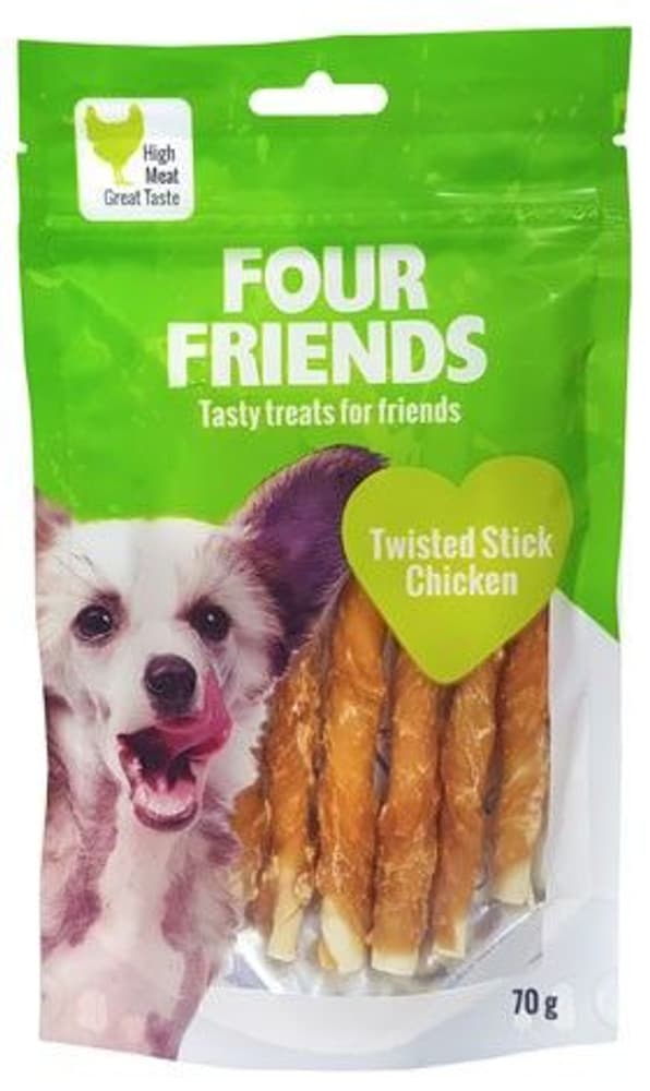 FourFriends Twisted Stick Chicken 12,5 cm 7 st, view: 0
