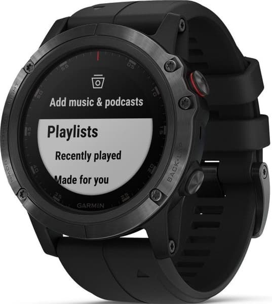 Fenix 5X Plus Sapphire Svart, view: 3