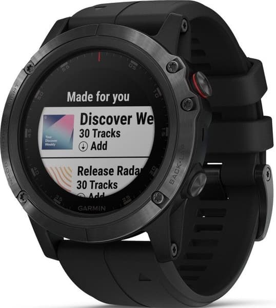 Fenix 5X Plus Sapphire Svart, view: 2