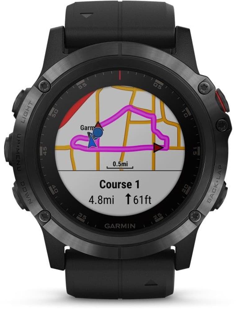 Fenix 5X Plus Sapphire Svart, view: 11