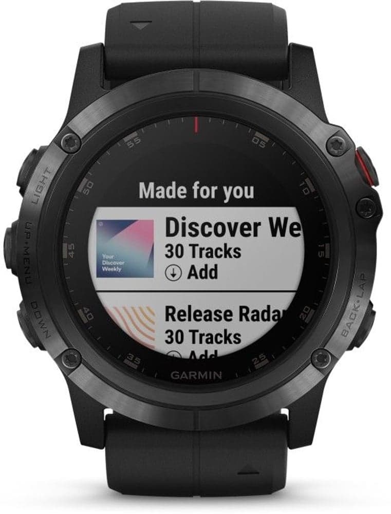 Fenix 5X Plus Sapphire Svart, view: 7