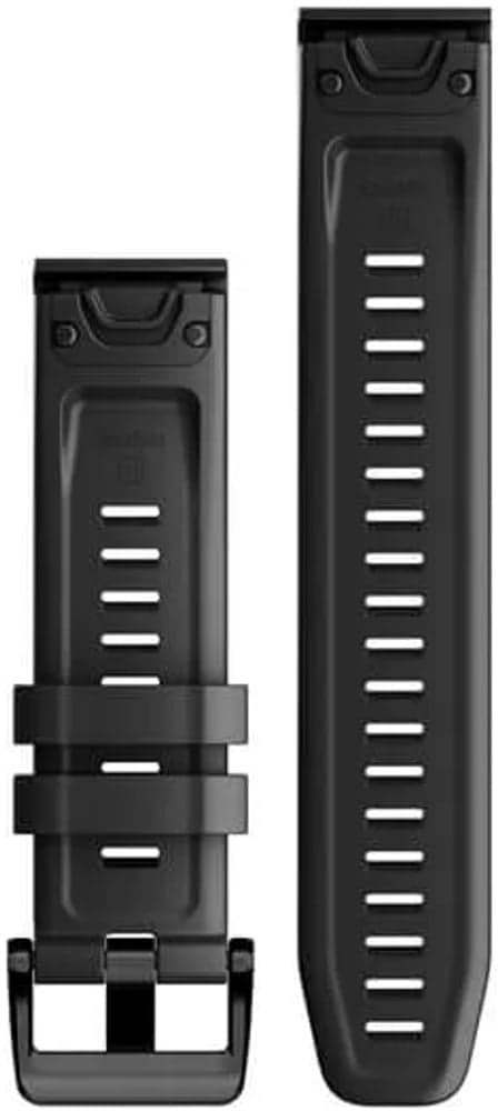 QuickFit 22 mm Black Silicone Band, view: 1