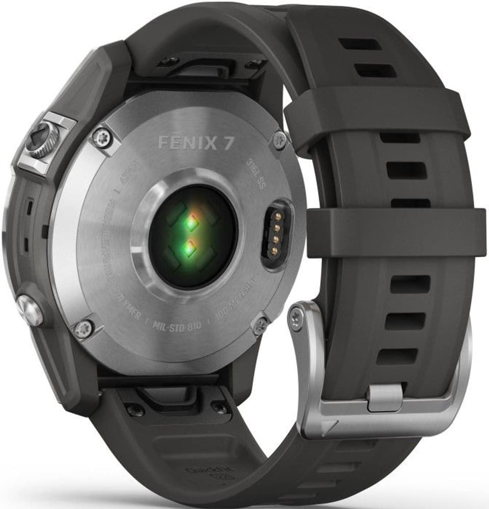 Fenix 7 Silver with Graphite Band, view: 4