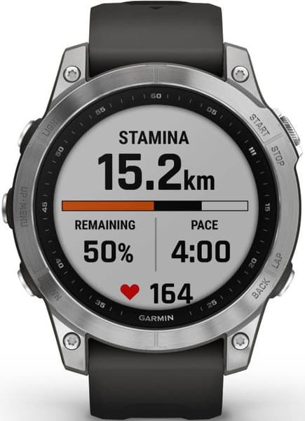 Fenix 7 Silver with Graphite Band, view: 6