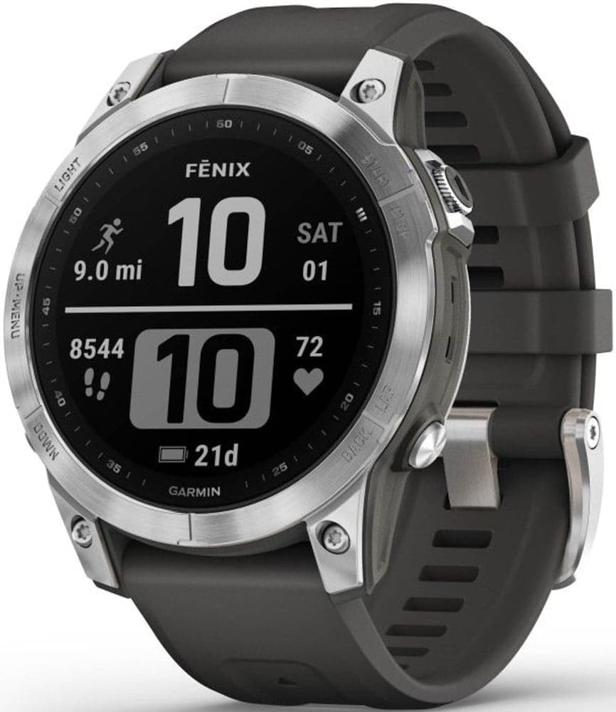 Fenix 7 Silver with Graphite Band, view: 1