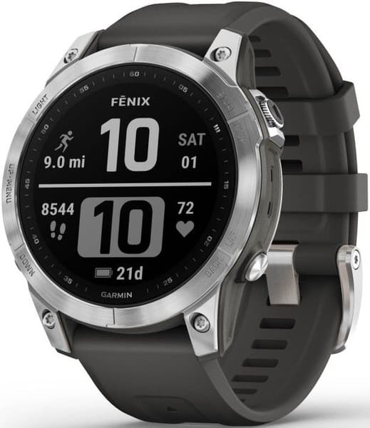 Fenix 7 Silver with Graphite Band, view: 1