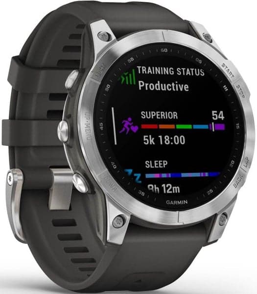 Fenix 7 Silver with Graphite Band, view: 2